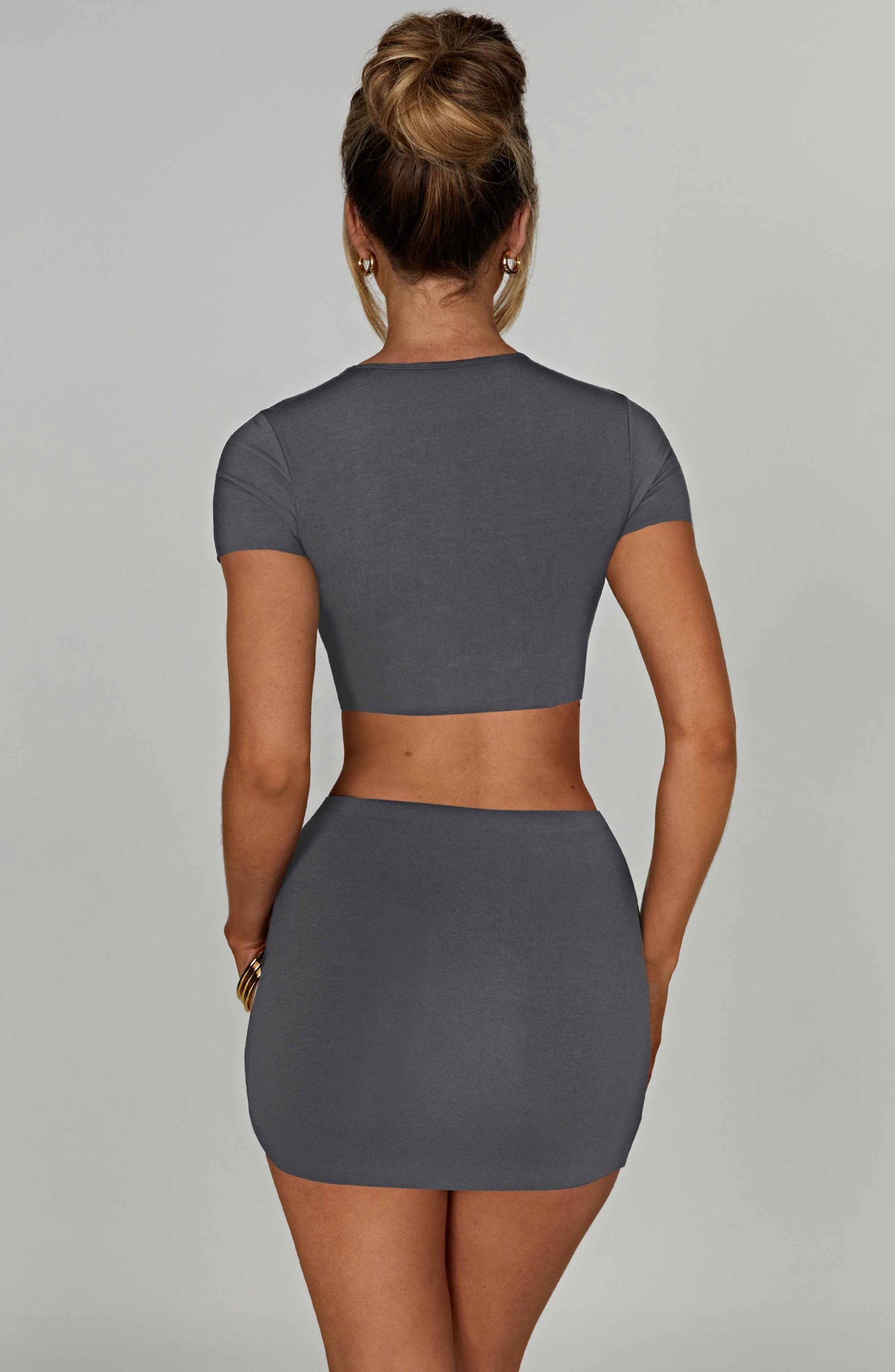Rein Mini Skirt - Charcoal-My Top Dress.All Rights Reserved