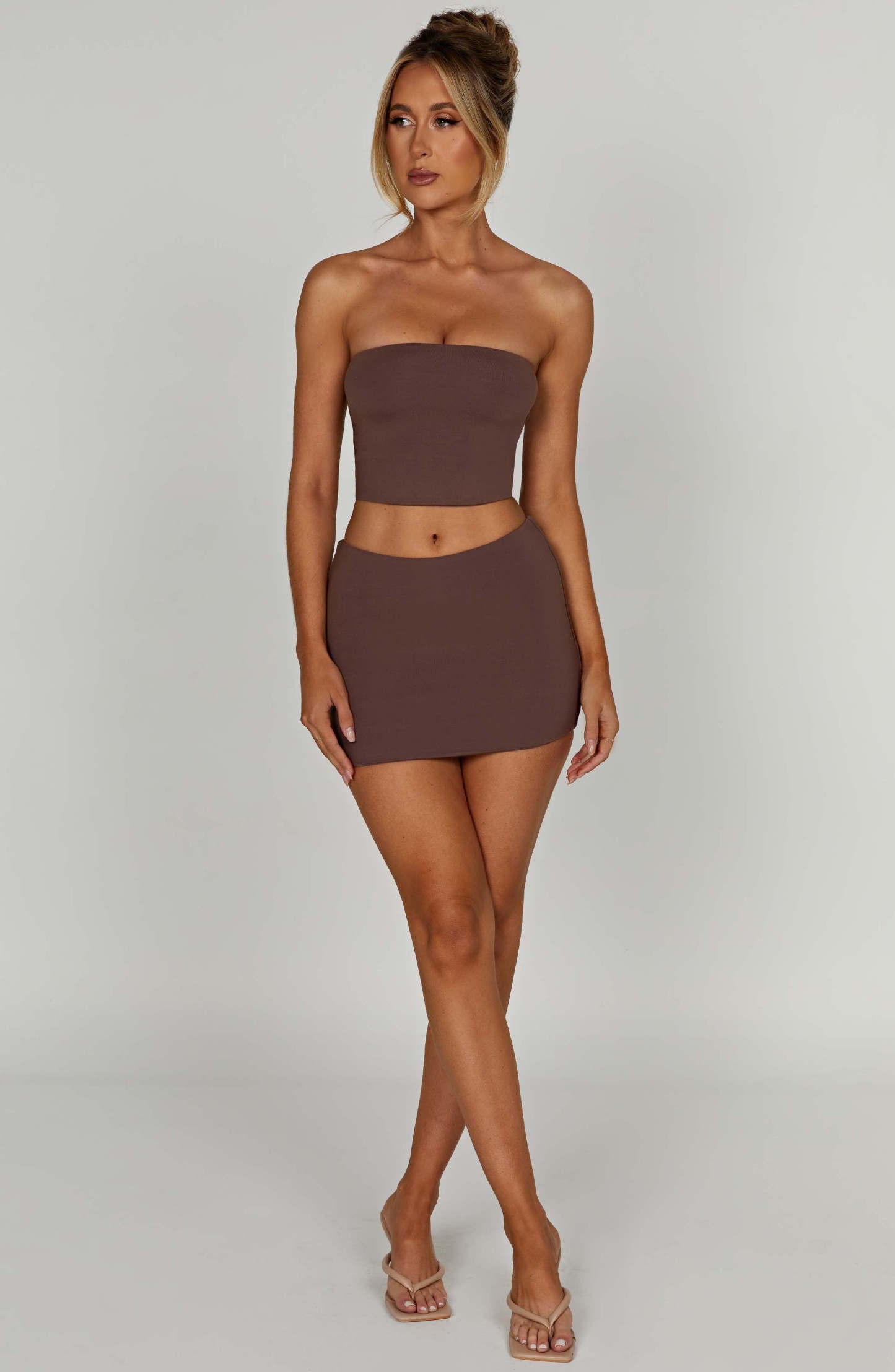 Rein Mini Skirt - Chocolate-My Top Dress.All Rights Reserved