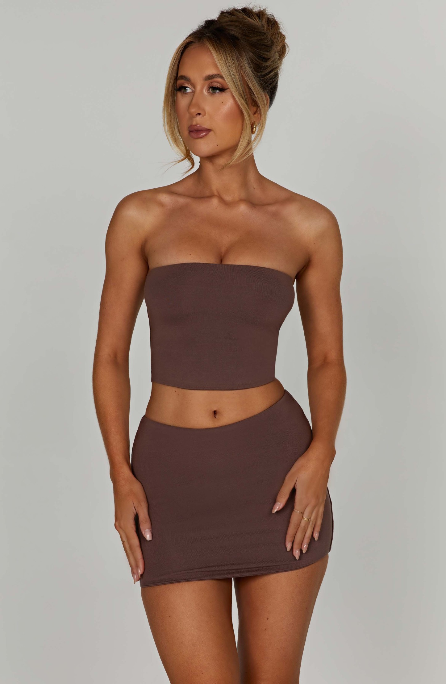 Rein Mini Skirt - Chocolate-My Top Dress.All Rights Reserved