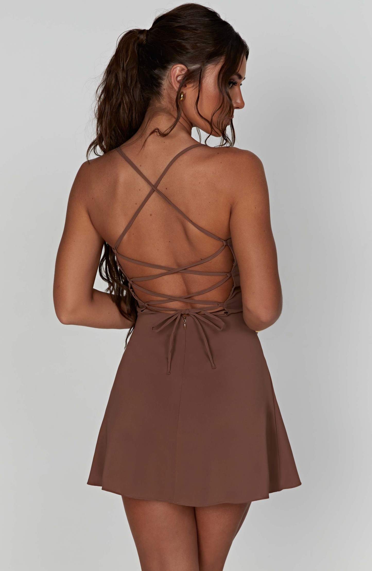 Renee Mini Dress - Chocolate-My Top Dress.All Rights Reserved
