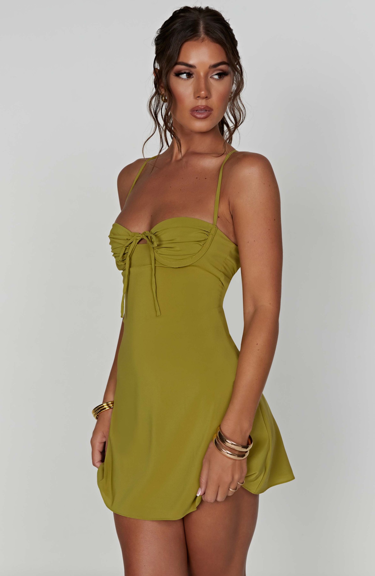 Renee Mini Dress - Green-My Top Dress.All Rights Reserved