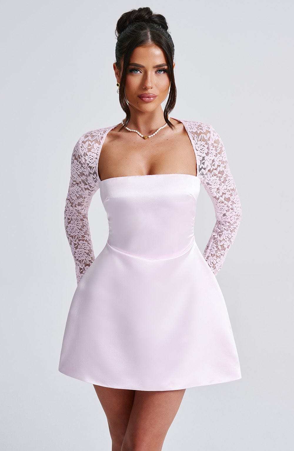 Sadie Mini Dress - Blush-My Top Dress.All Rights Reserved