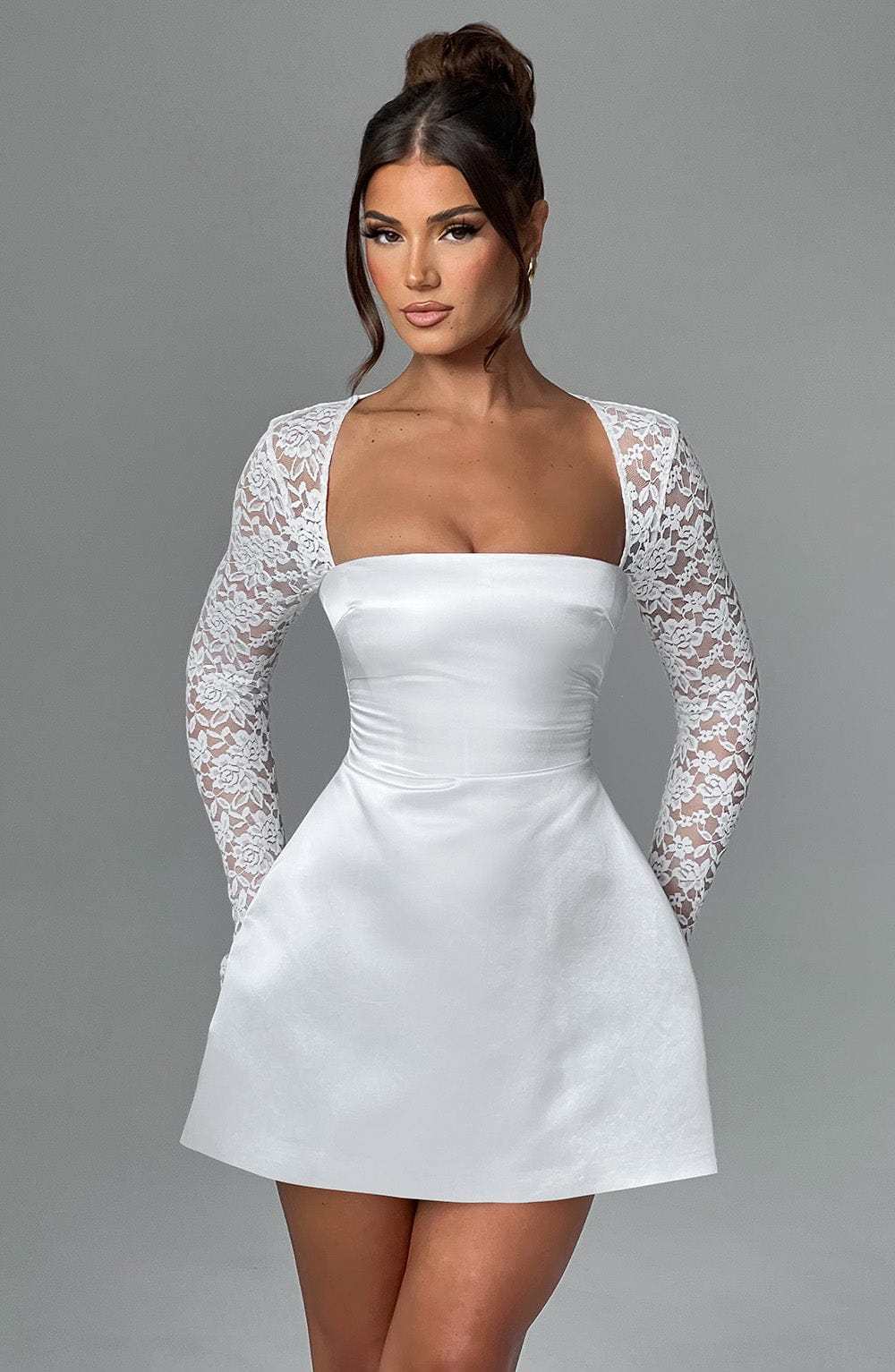 Sadie Mini Dress - Ivory-My Top Dress.All Rights Reserved