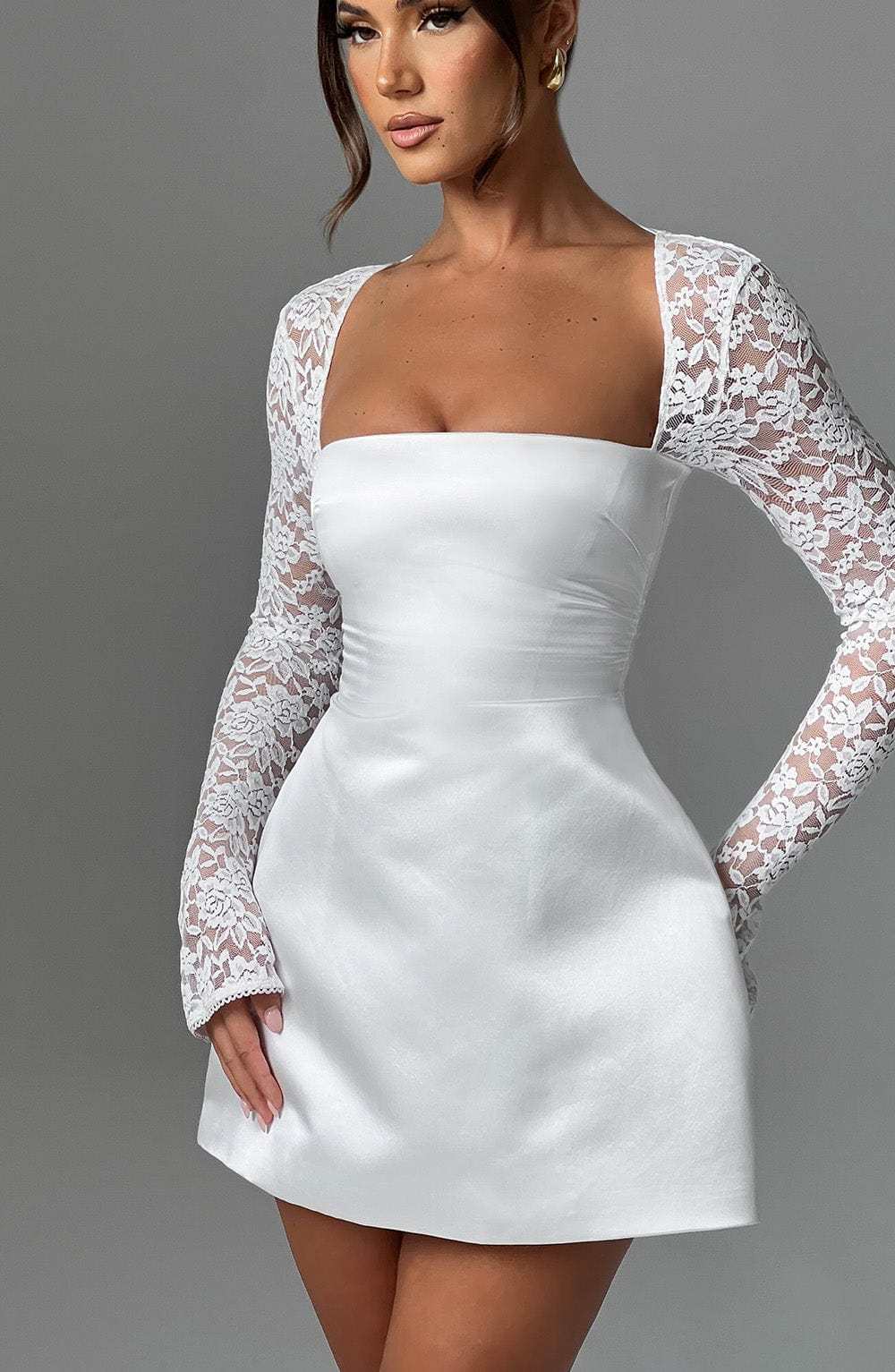 Sadie Mini Dress - Ivory-My Top Dress.All Rights Reserved