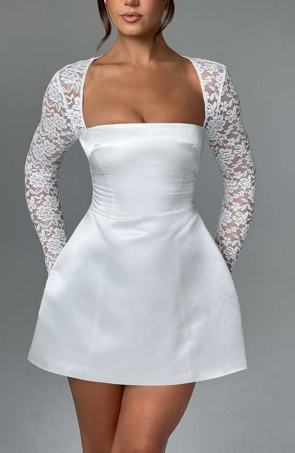 Sadie Mini Dress - Ivory-My Top Dress.All Rights Reserved