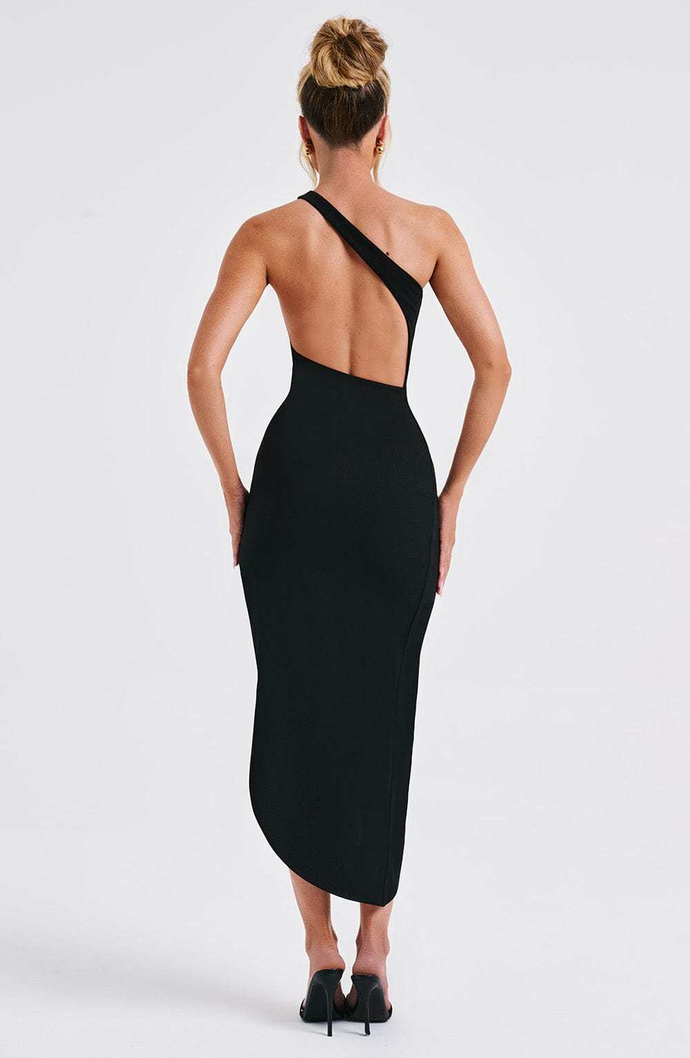 Saffira Midi Dress - Black-My Top Dress.All Rights Reserved