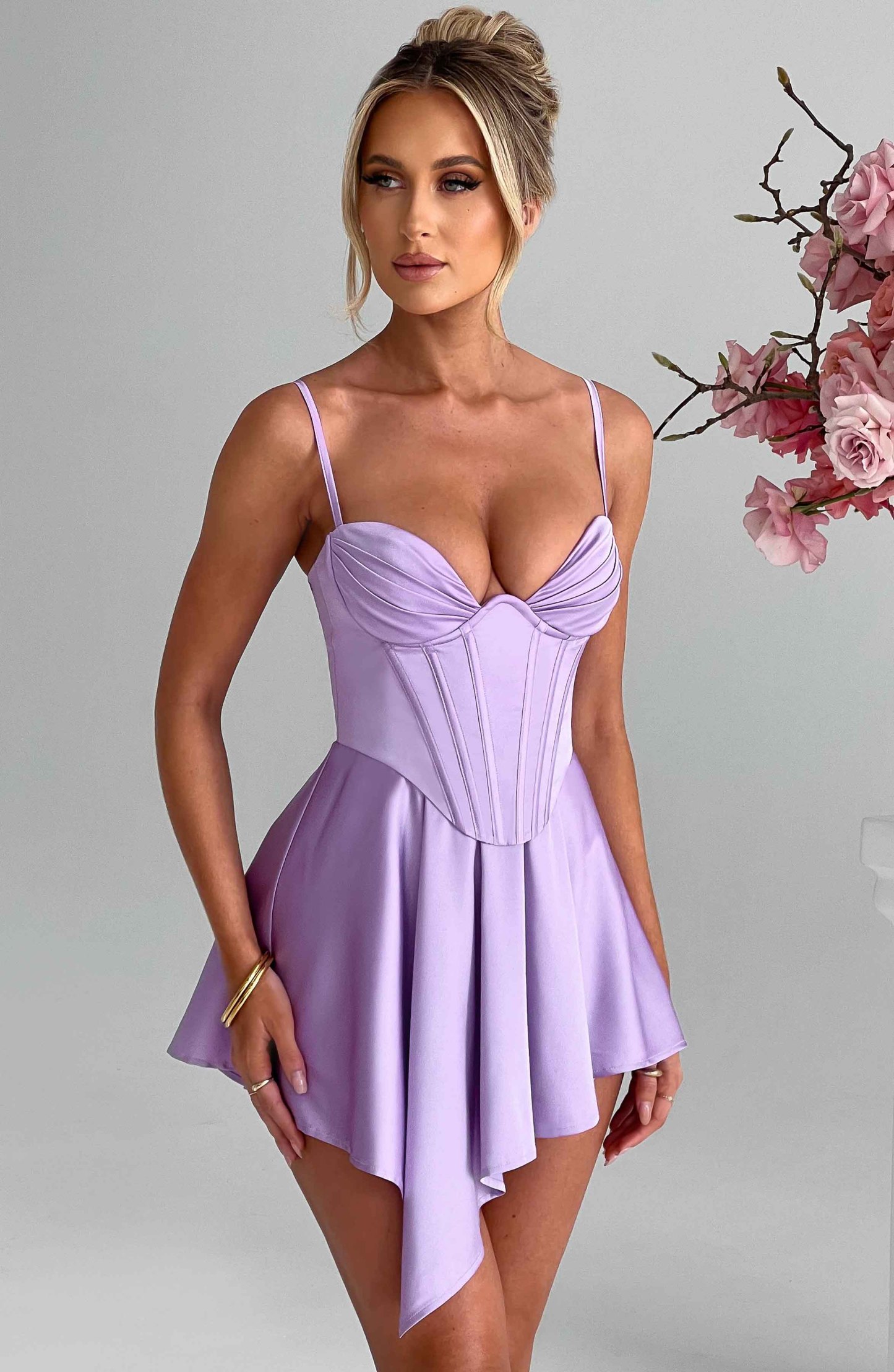 Saffron Playsuit - Purple-My Top Dress.All Rights Reserved