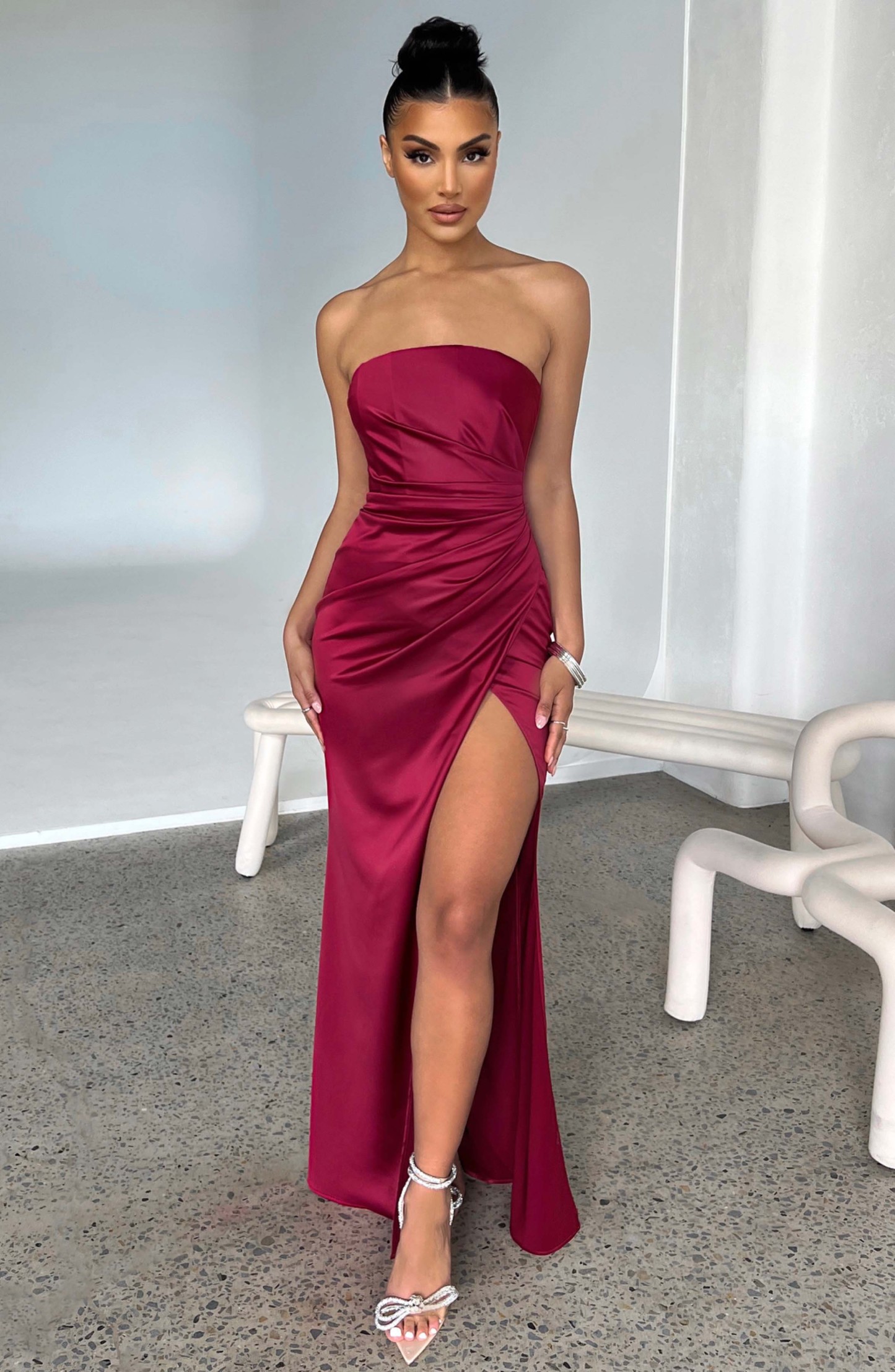 Safiya Maxi Dress - Wine-My Top Dress.All Rights Reserved