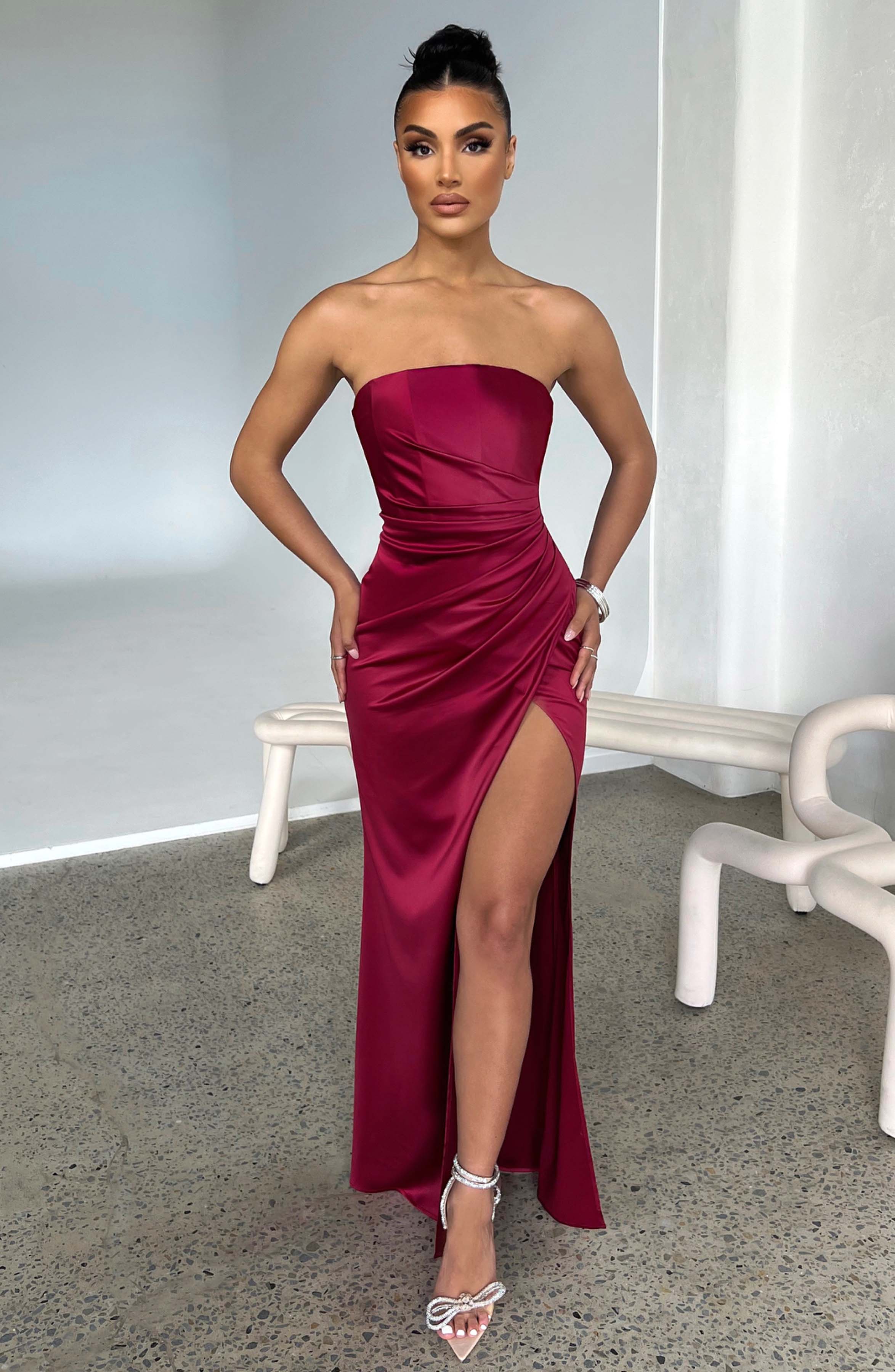 Safiya Maxi Dress - Wine-My Top Dress.All Rights Reserved