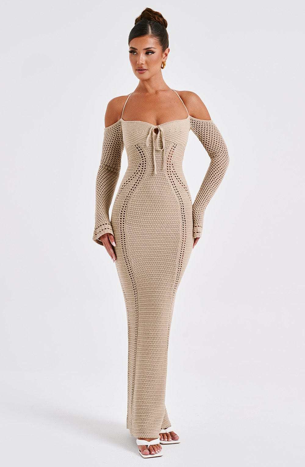 Samariah Maxi Dress - Beige-My Top Dress.All Rights Reserved