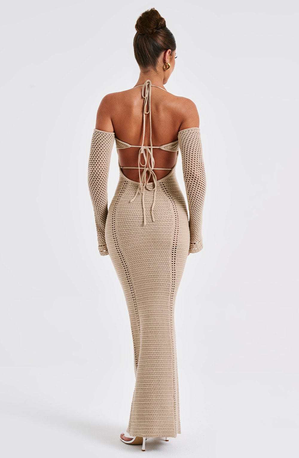 Samariah Maxi Dress - Beige-My Top Dress.All Rights Reserved