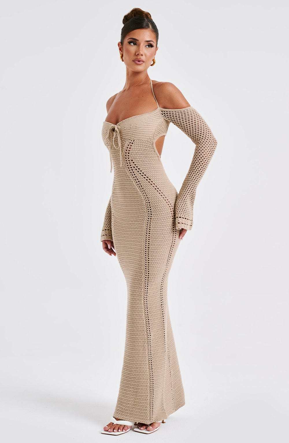 Samariah Maxi Dress - Beige-My Top Dress.All Rights Reserved