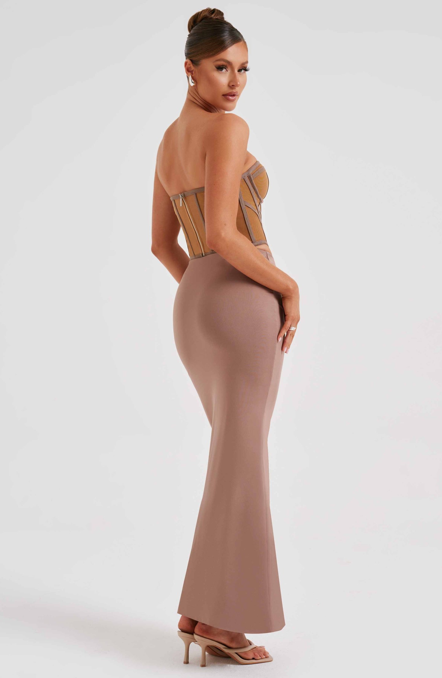 Astrid Maxi Skirt - Chocolate-My Top Dress.All Rights Reserved