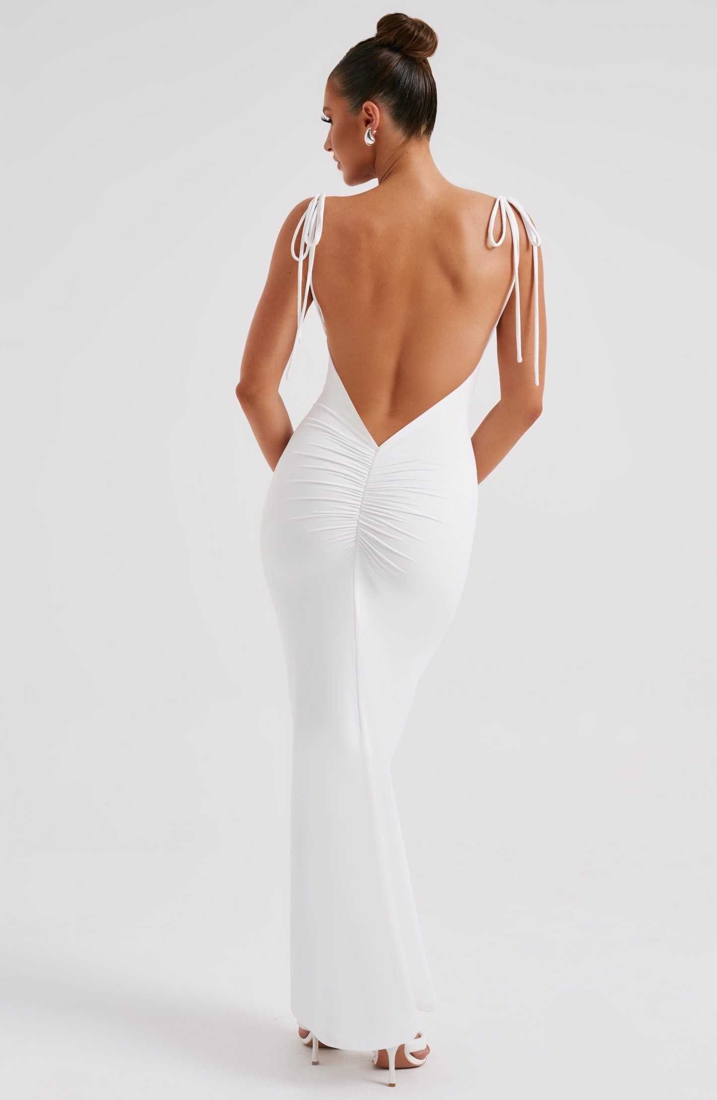 Sanya Maxi Dress - White-My Top Dress.All Rights Reserved