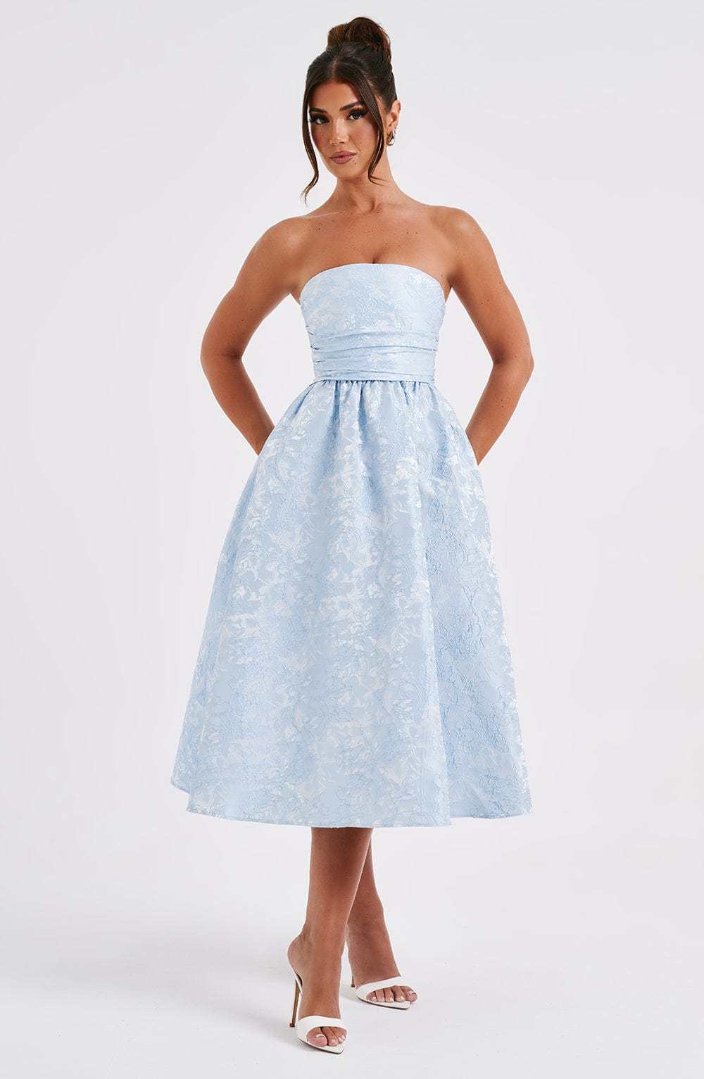 Saoirse Midi Dress - Blue-My Top Dress.All Rights Reserved