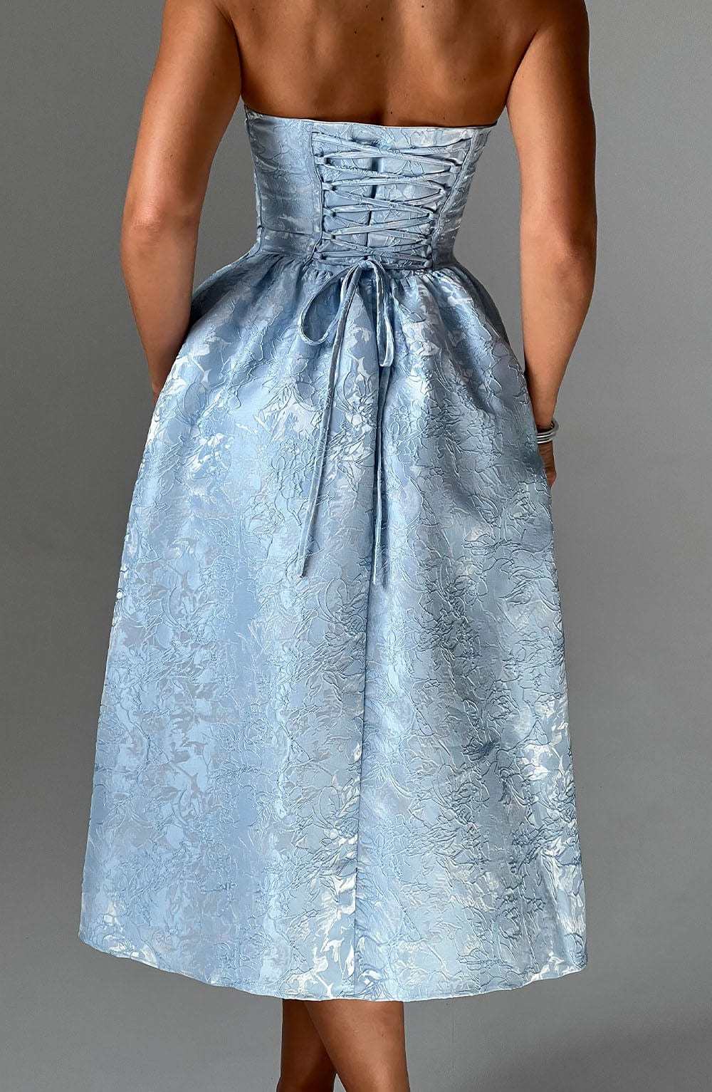 Saoirse Midi Dress - Blue-My Top Dress.All Rights Reserved