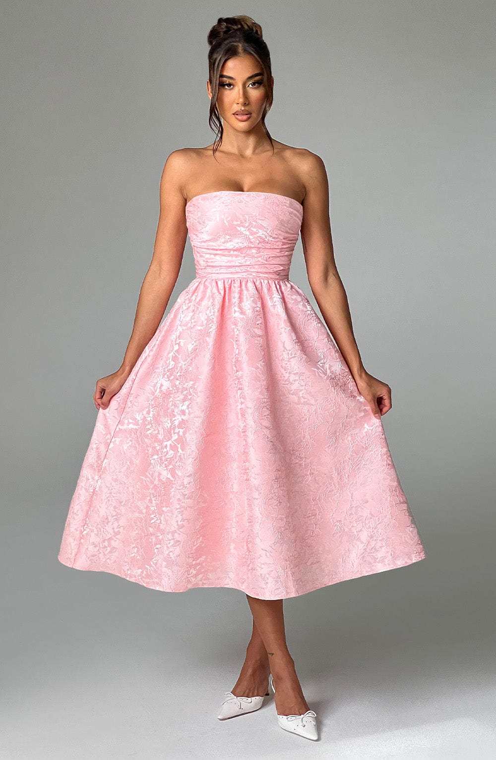 Saoirse Midi Dress - Blush-My Top Dress.All Rights Reserved