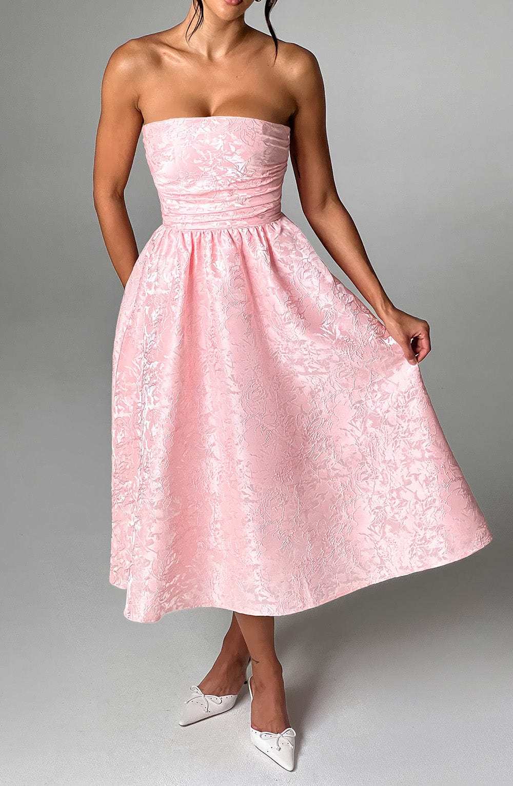 Saoirse Midi Dress - Blush-My Top Dress.All Rights Reserved