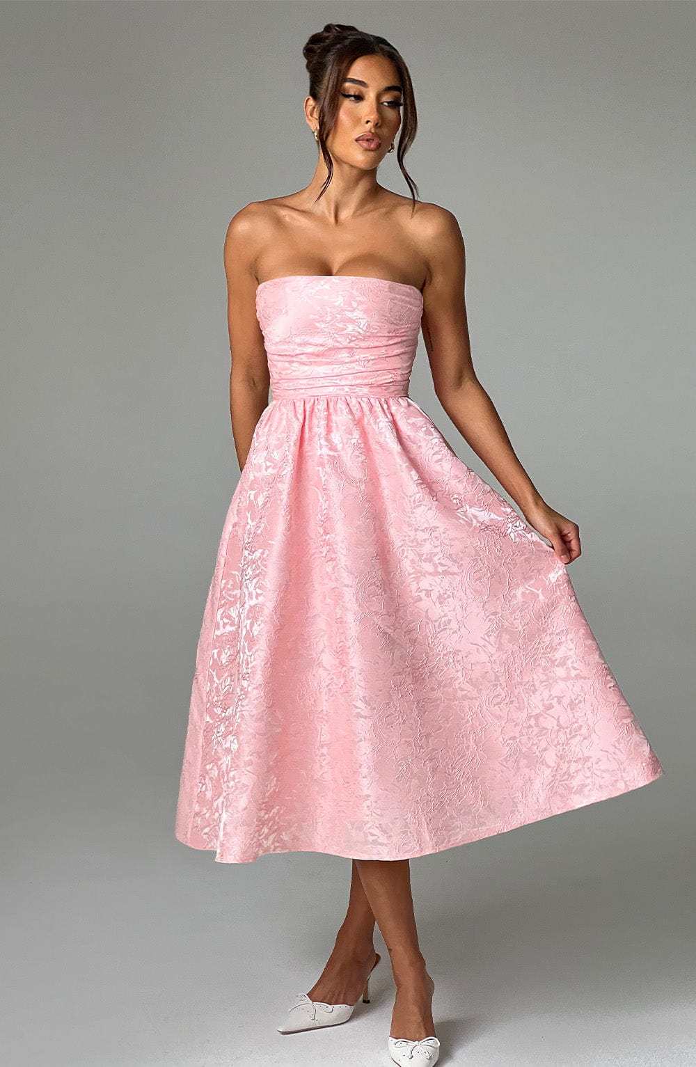 Saoirse Midi Dress - Blush-My Top Dress.All Rights Reserved
