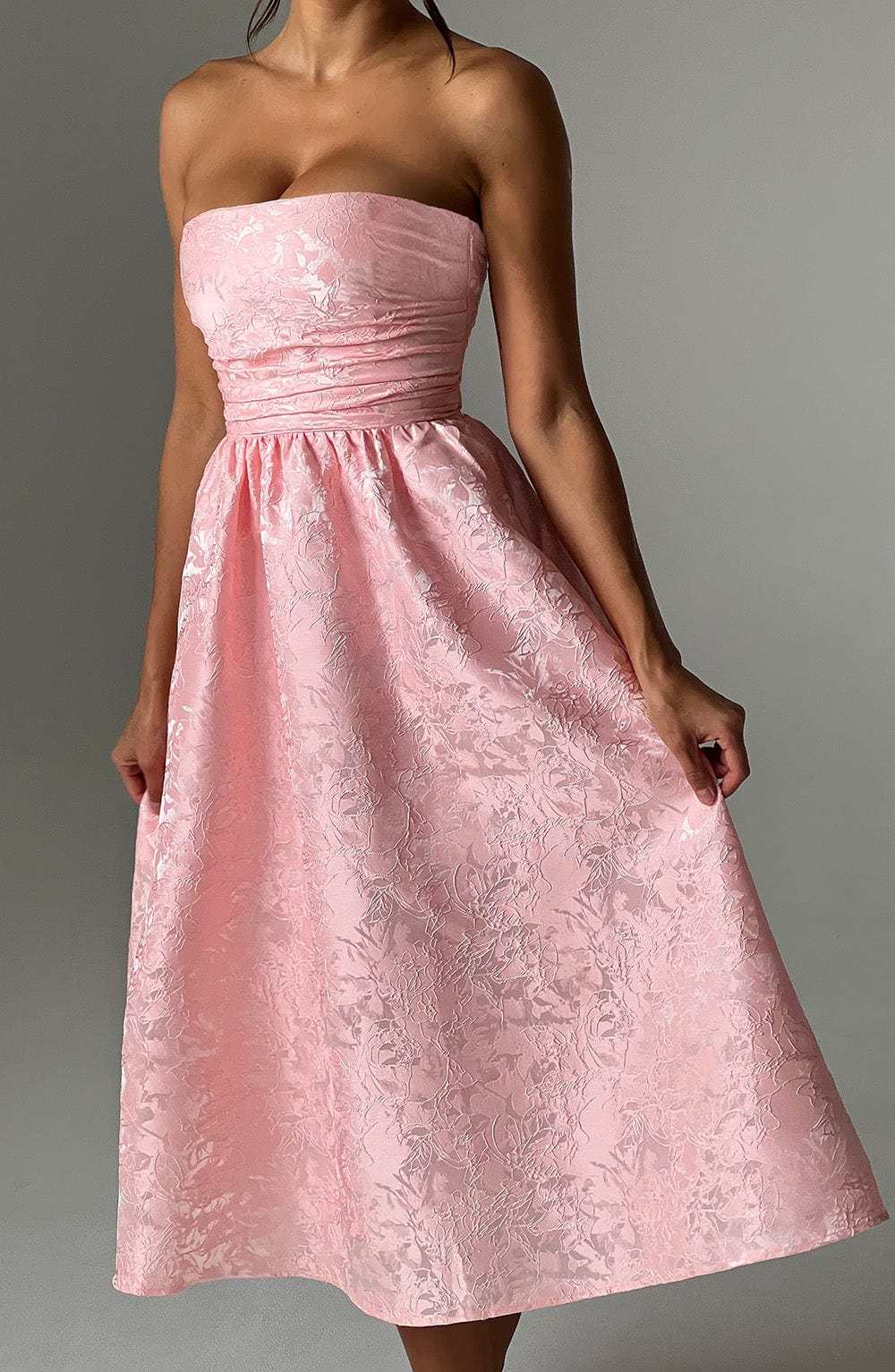 Saoirse Midi Dress - Blush-My Top Dress.All Rights Reserved