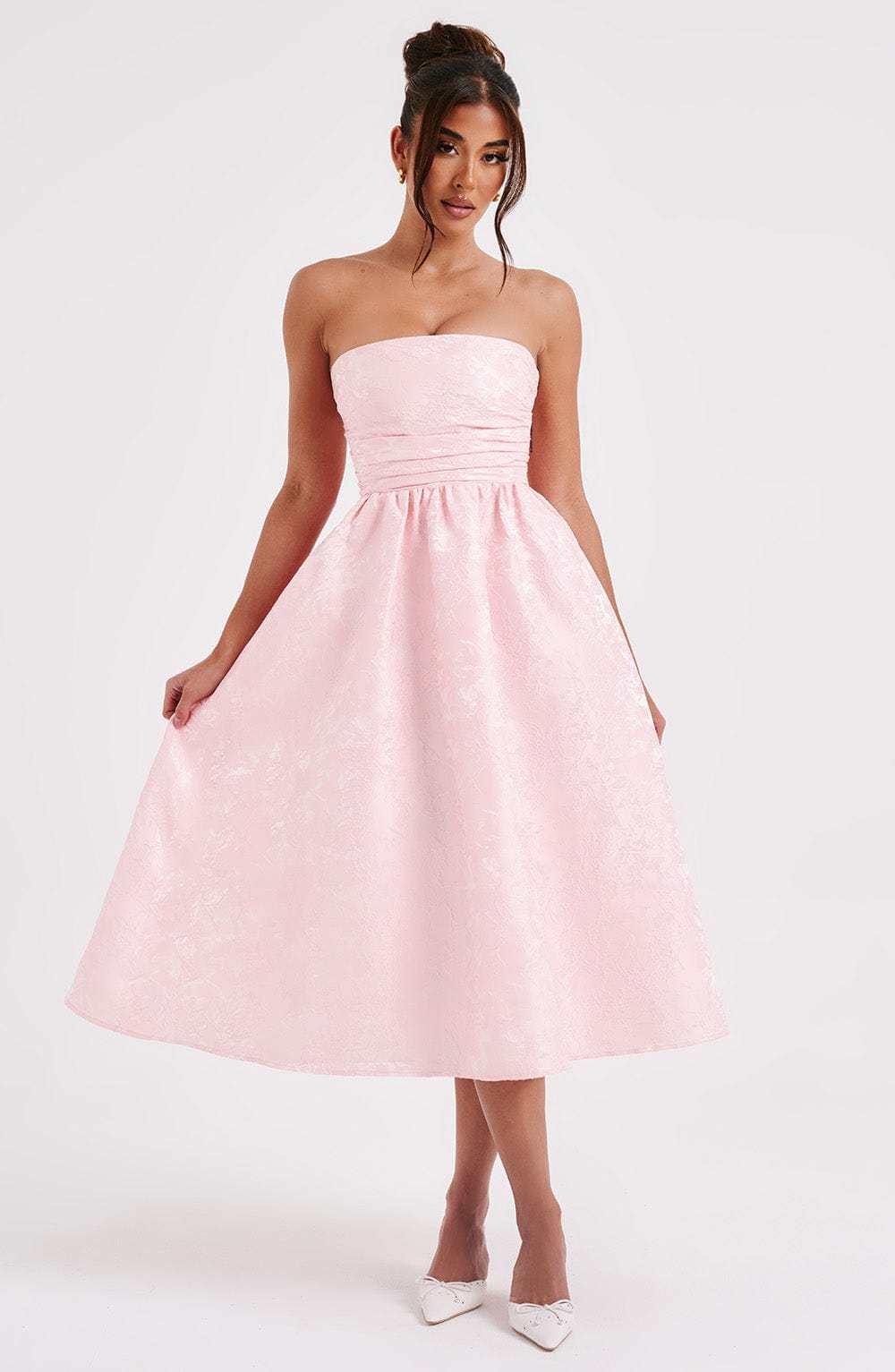 Saoirse Midi Dress - Blush-My Top Dress.All Rights Reserved