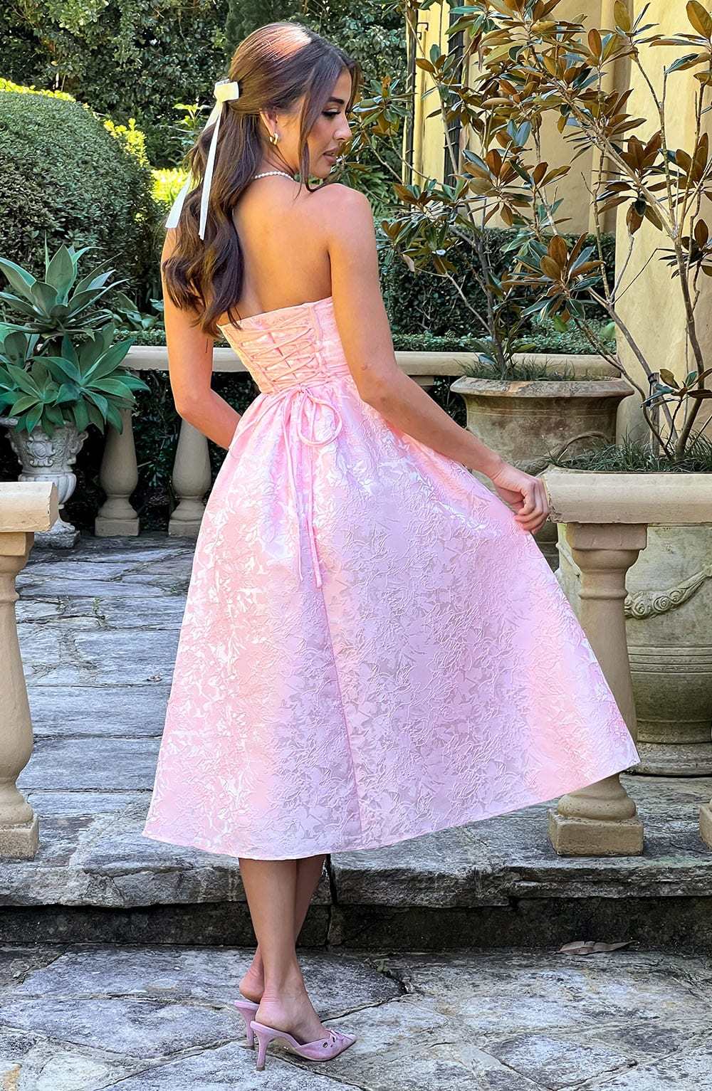 Saoirse Midi Dress - Blush-My Top Dress.All Rights Reserved