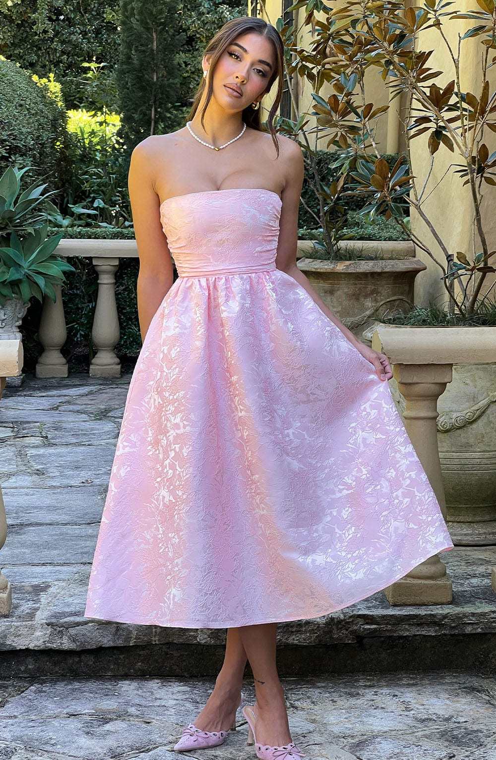 Saoirse Midi Dress - Blush-My Top Dress.All Rights Reserved