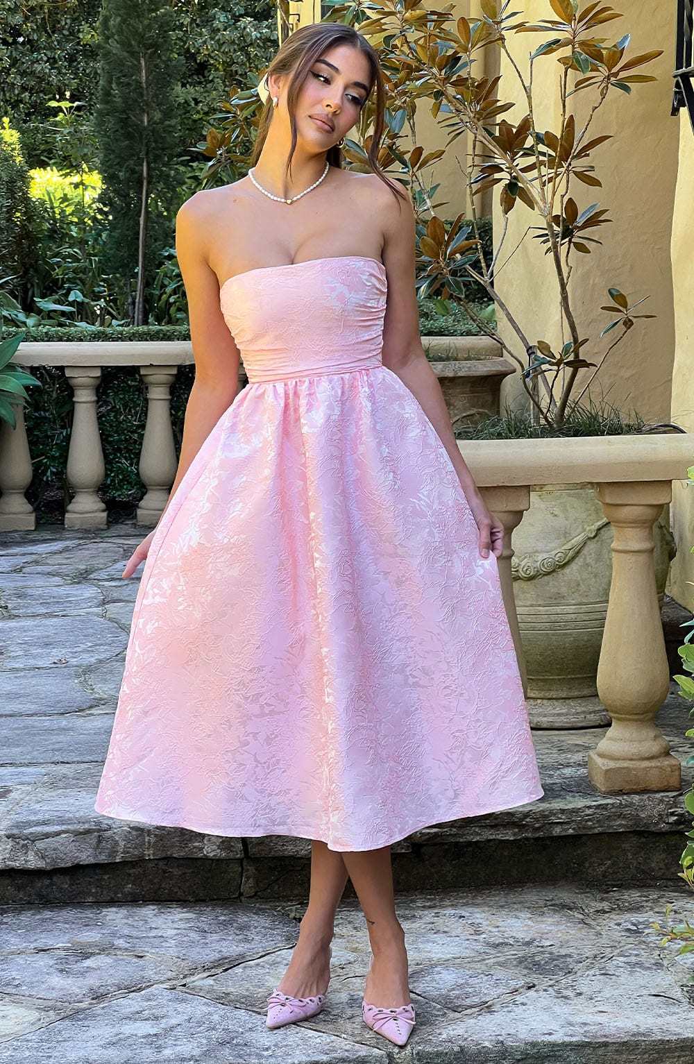 Saoirse Midi Dress - Blush-My Top Dress.All Rights Reserved