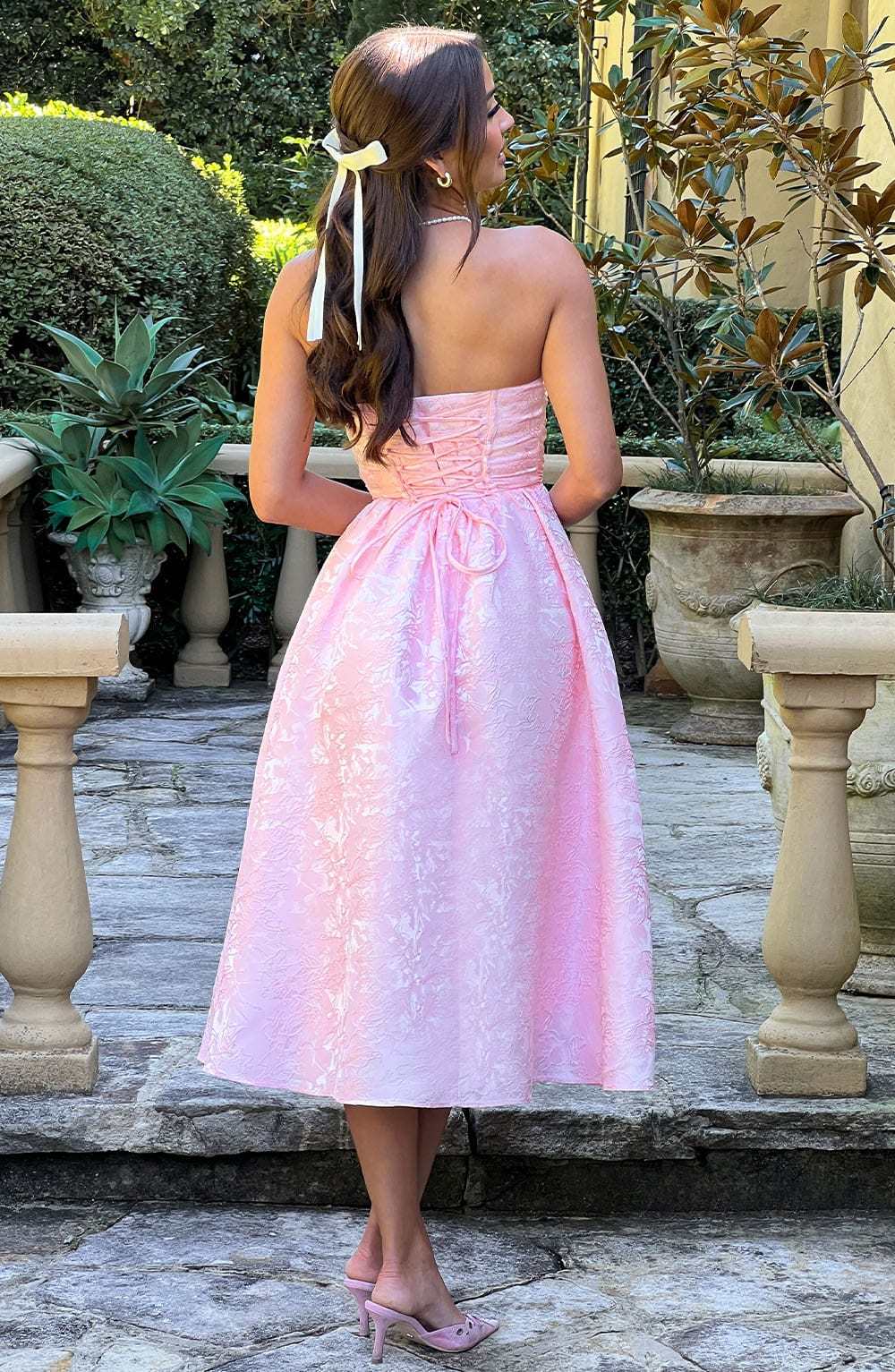 Saoirse Midi Dress - Blush-My Top Dress.All Rights Reserved