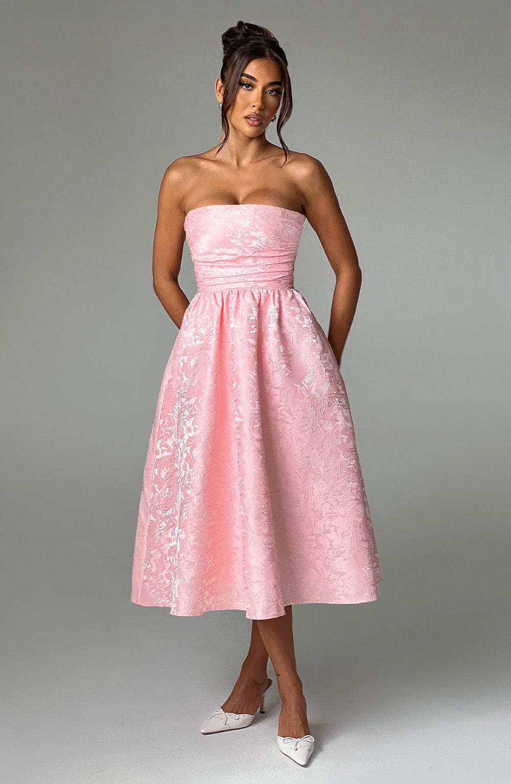 Saoirse Midi Dress - Blush-My Top Dress.All Rights Reserved