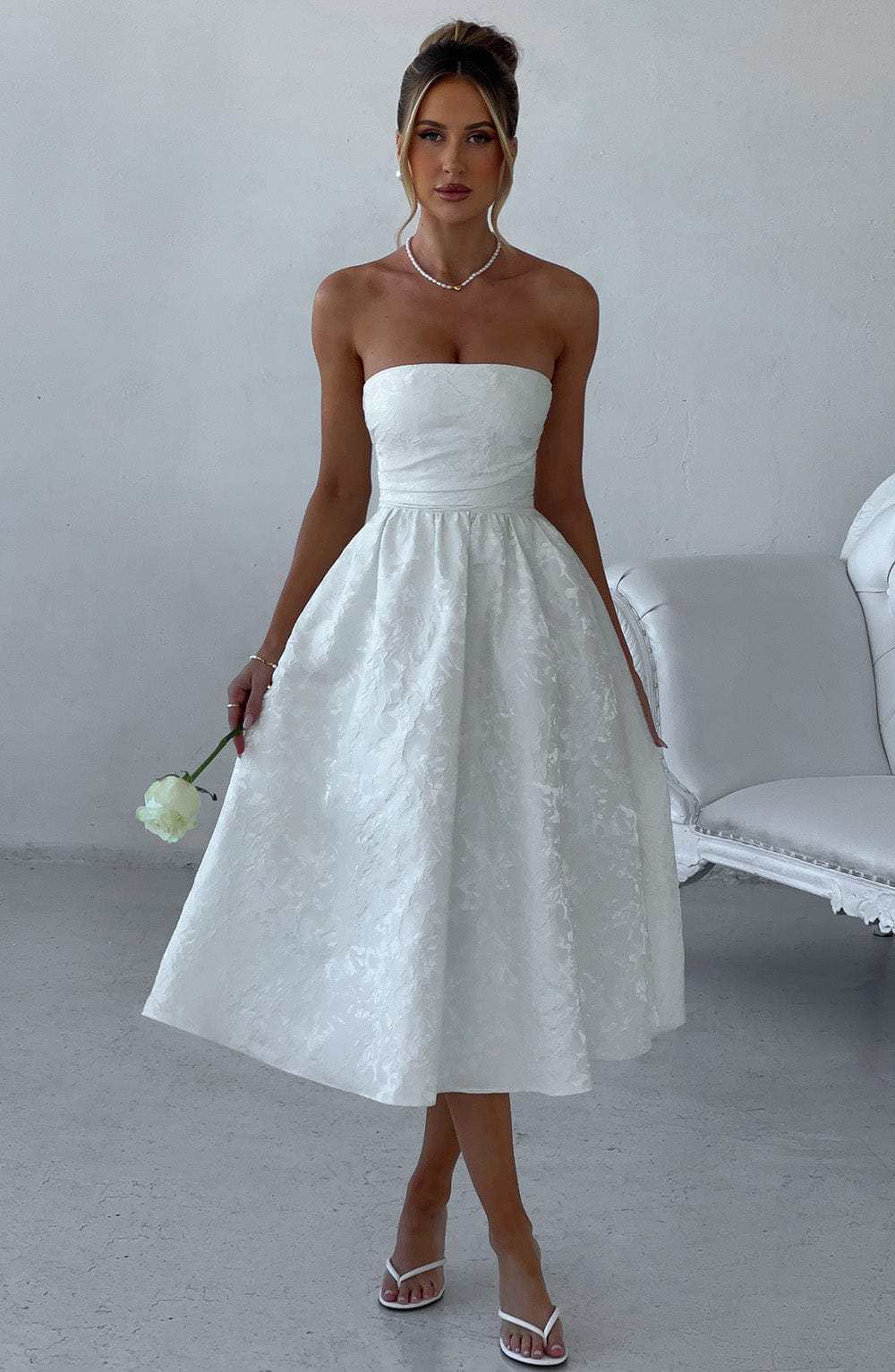 Saoirse Midi Dress - Ivory-My Top Dress.All Rights Reserved