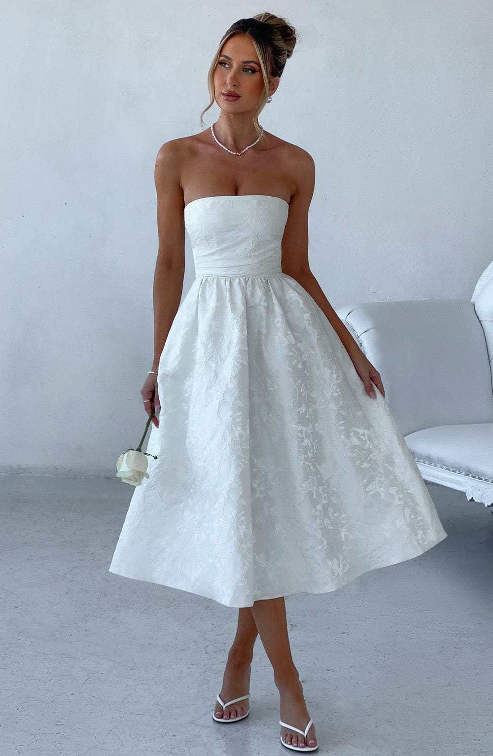 Saoirse Midi Dress - Ivory-My Top Dress.All Rights Reserved