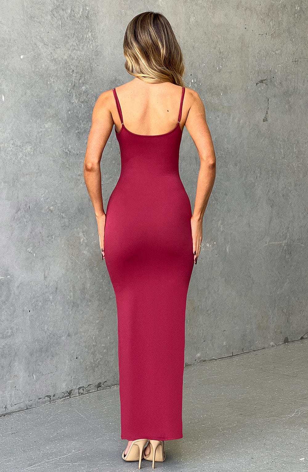 Saskia Maxi Dress - Cherry-My Top Dress.All Rights Reserved