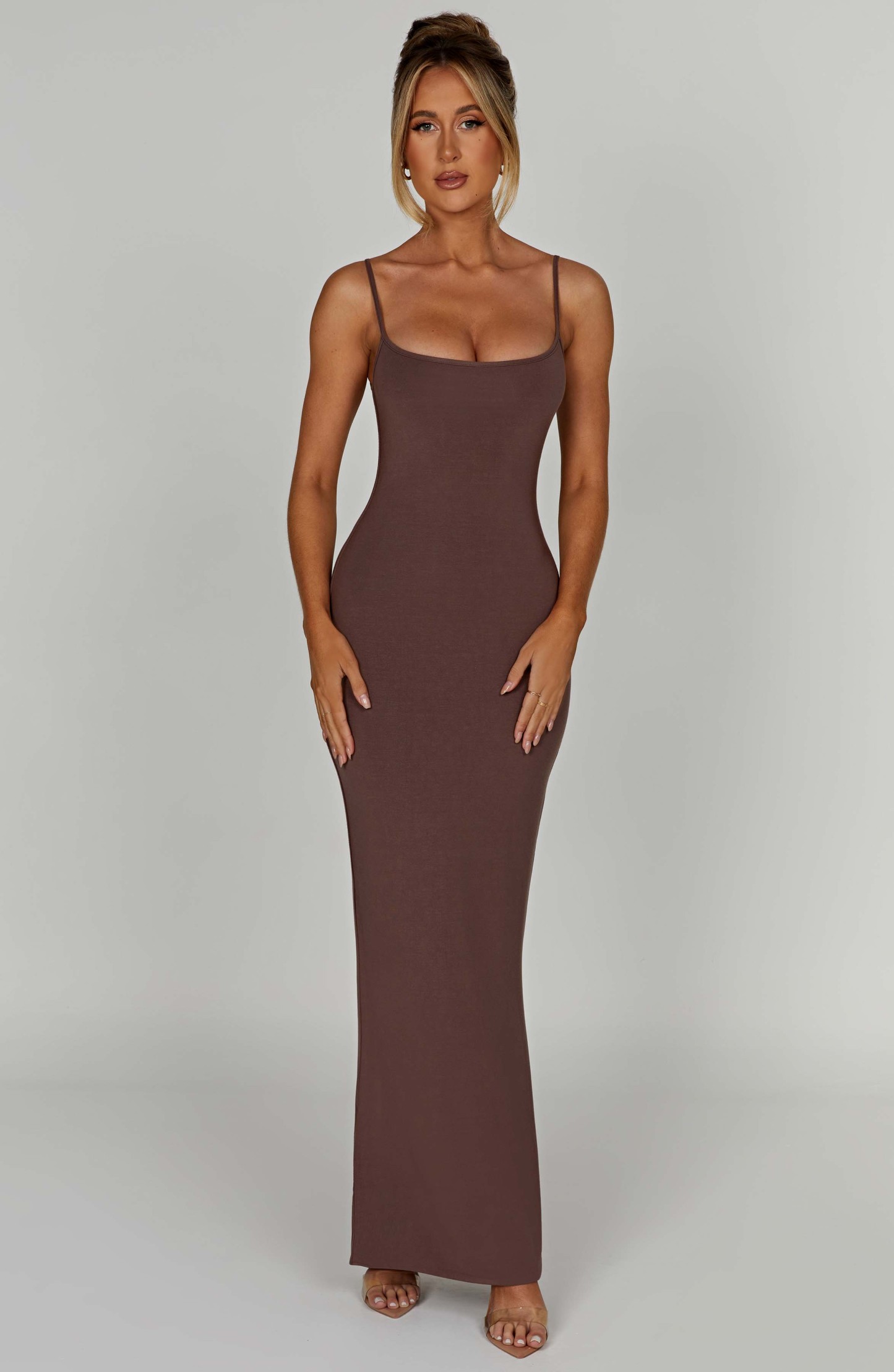 Saskia Maxi Dress - Chocolate-My Top Dress.All Rights Reserved