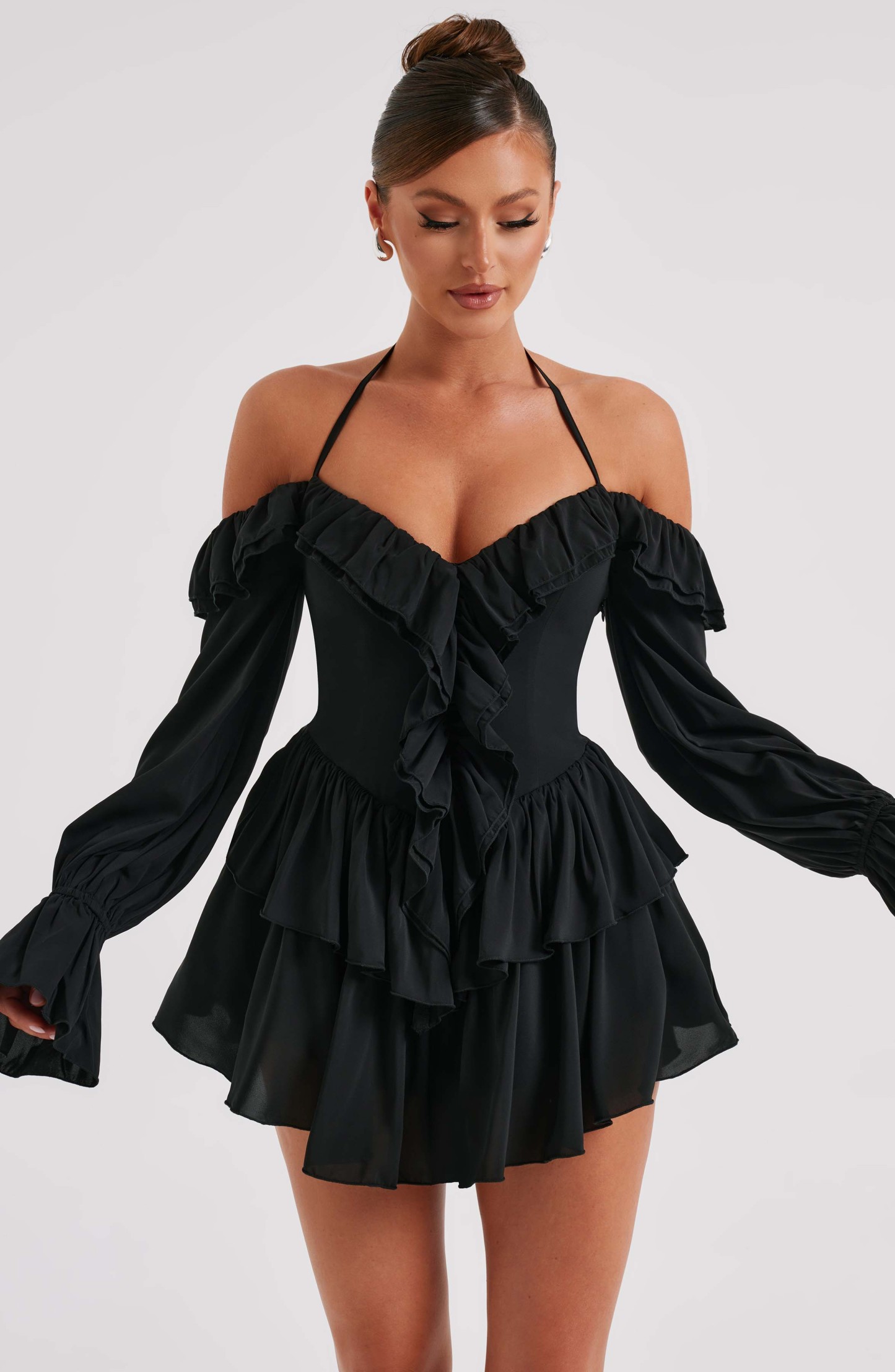 Savanna Playsuit - Black-My Top Dress.All Rights Reserved