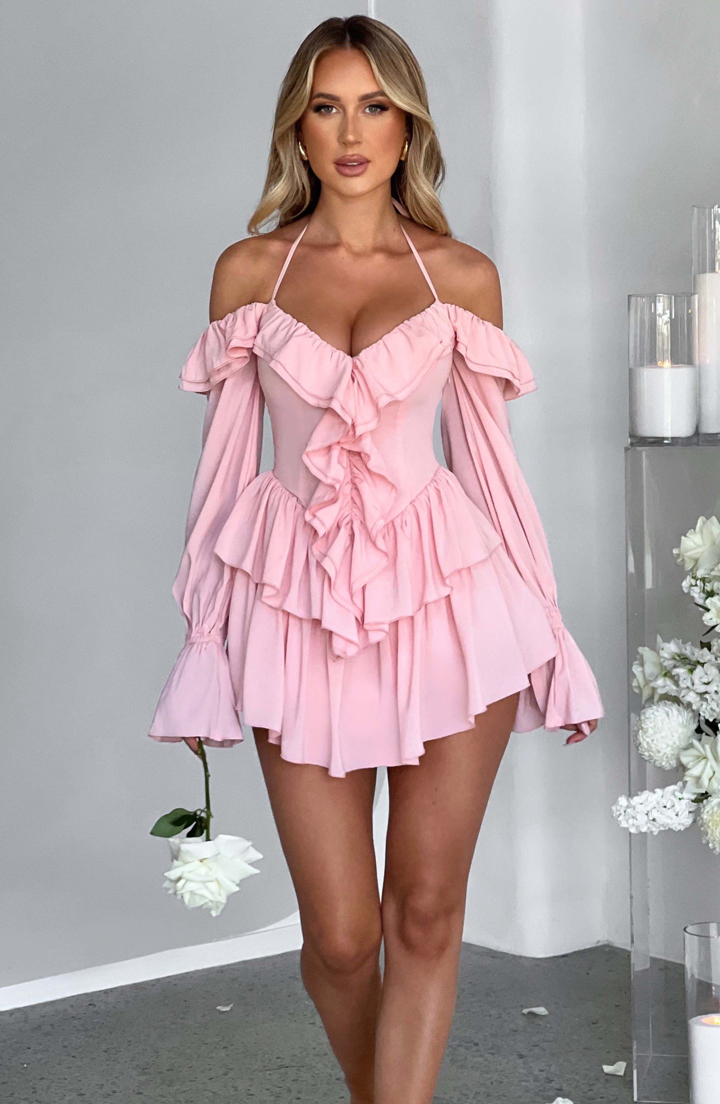 Savanna Playsuit - Pink-My Top Dress.All Rights Reserved
