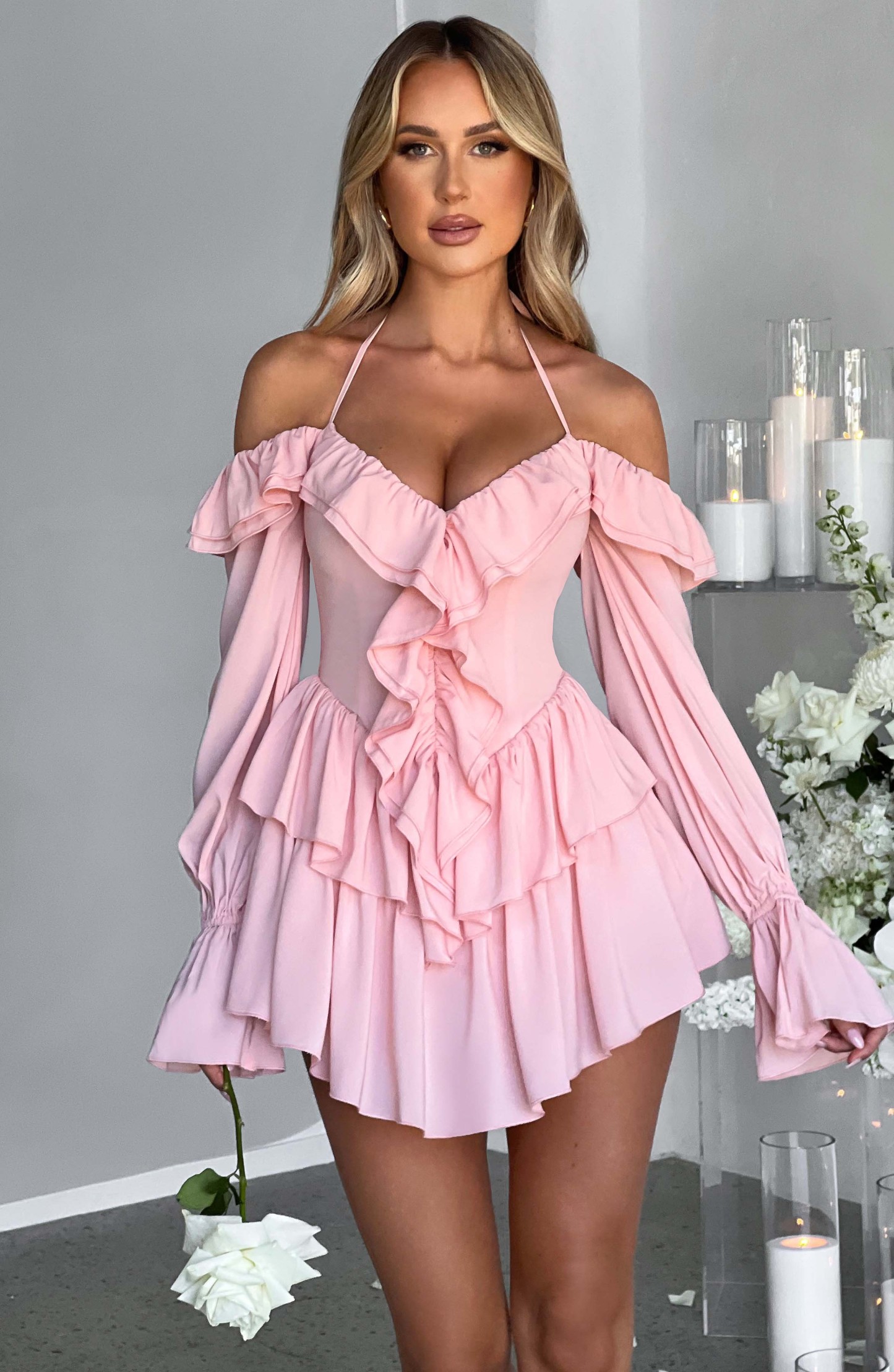 Savanna Playsuit - Pink-My Top Dress.All Rights Reserved
