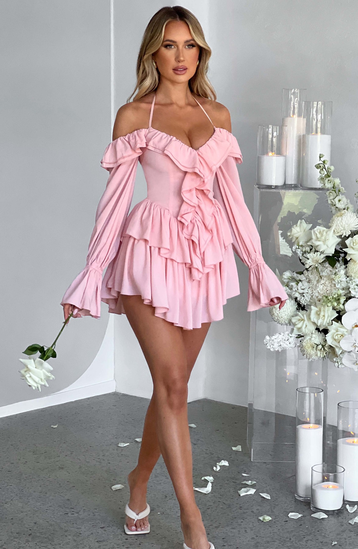 Savanna Playsuit - Pink-My Top Dress.All Rights Reserved
