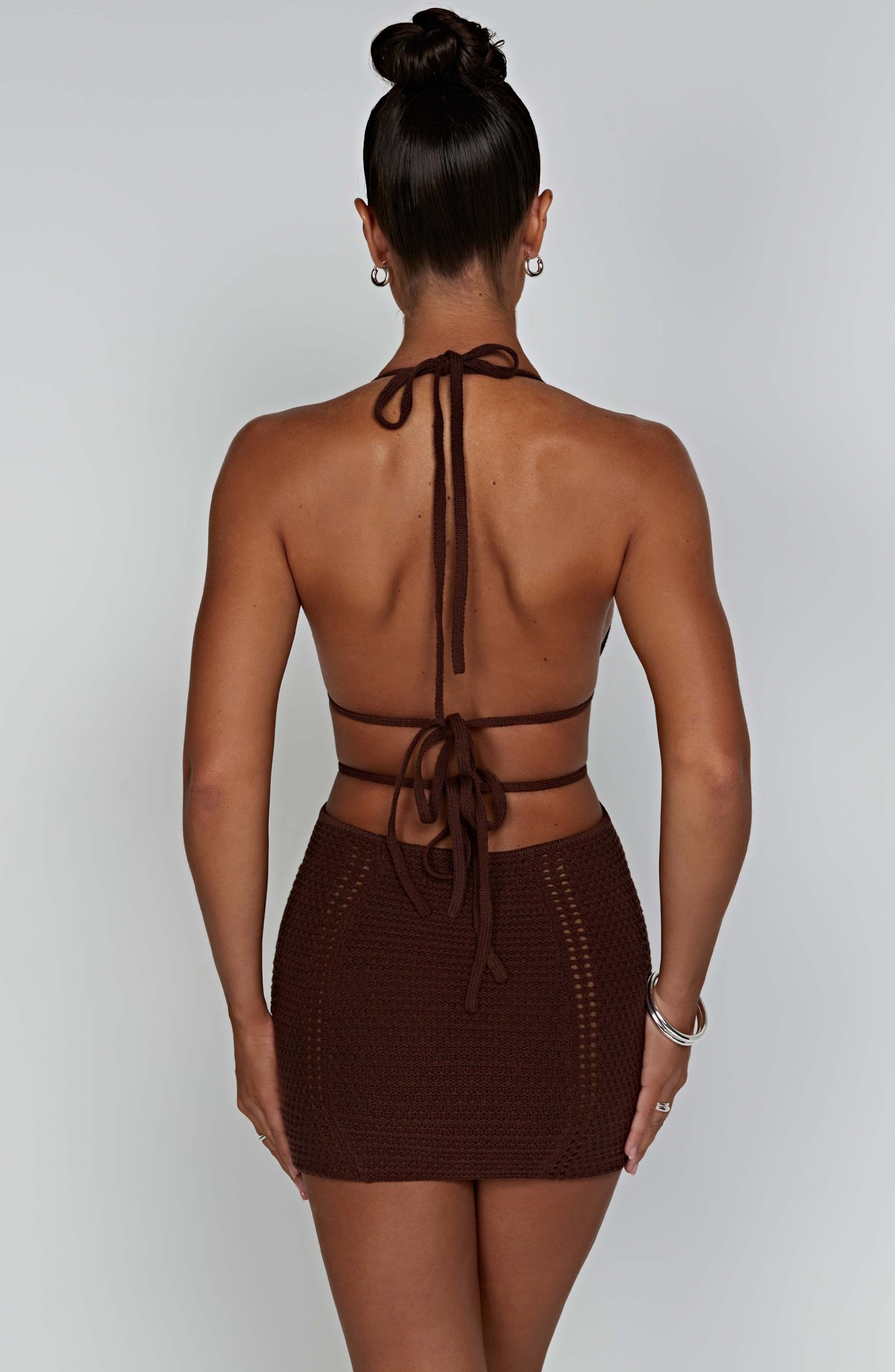 Selena Mini Dress - Chocolate-My Top Dress.All Rights Reserved