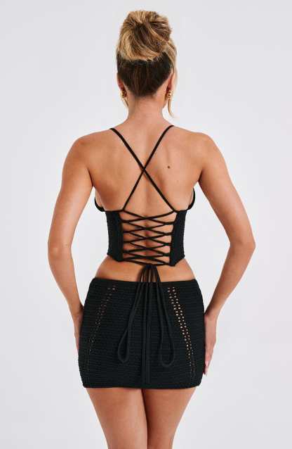 Selma Mini Skirt - Black-My Top Dress.All Rights Reserved