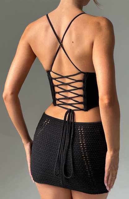 Selma Mini Skirt - Black-My Top Dress.All Rights Reserved