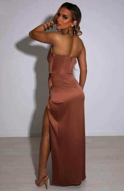 Sianna Maxi Dress - Chocolate-My Top Dress.All Rights Reserved