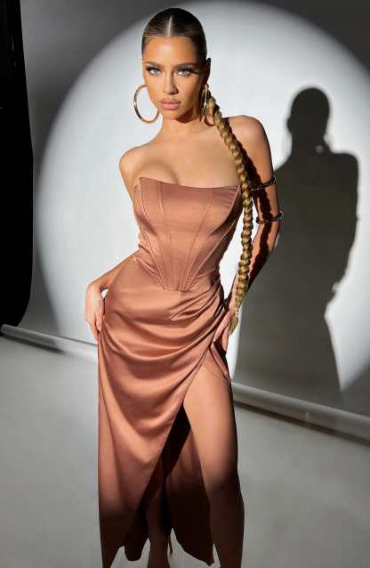 Sianna Maxi Dress - Chocolate-My Top Dress.All Rights Reserved