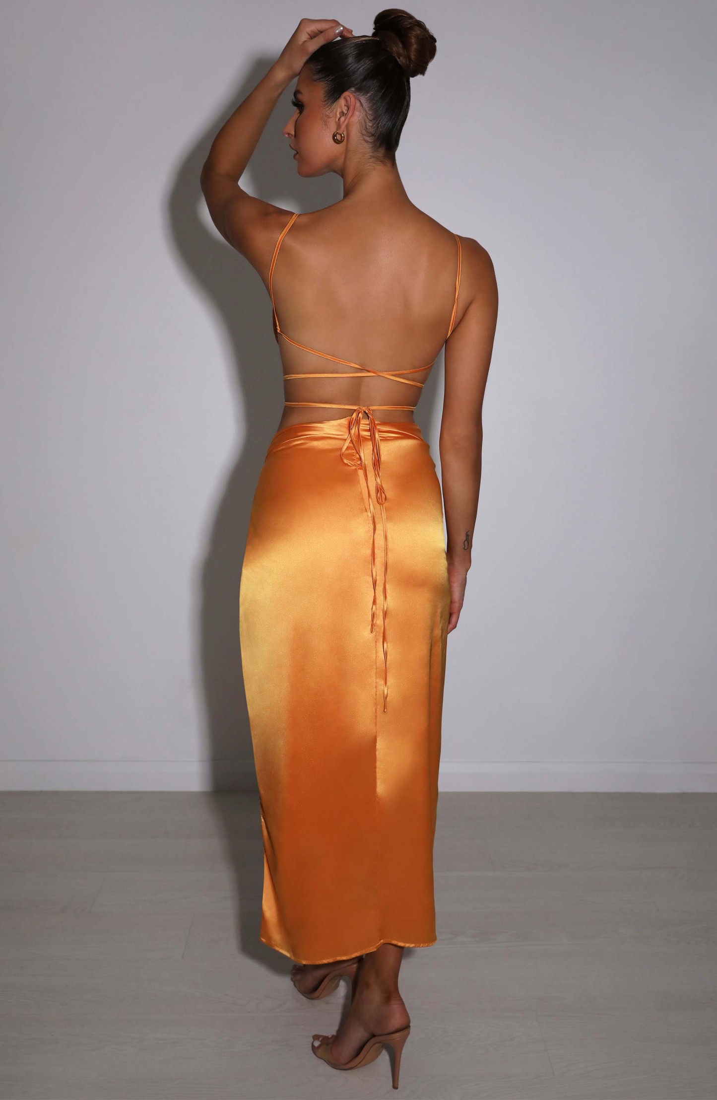 Sienna Maxi Skirt - Tangerine-My Top Dress.All Rights Reserved