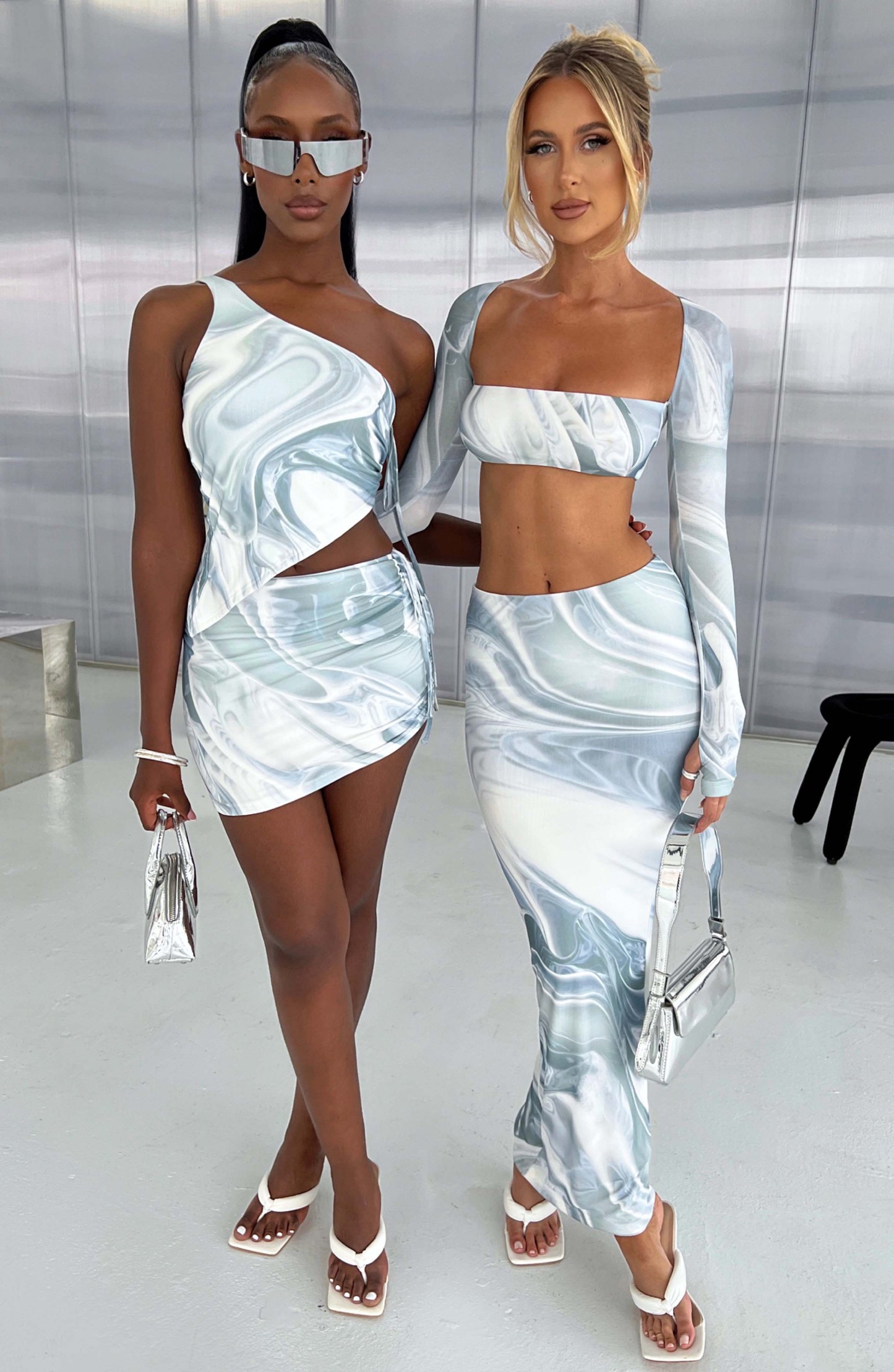 Stormi Top - Grey Haze Print-My Top Dress.All Rights Reserved