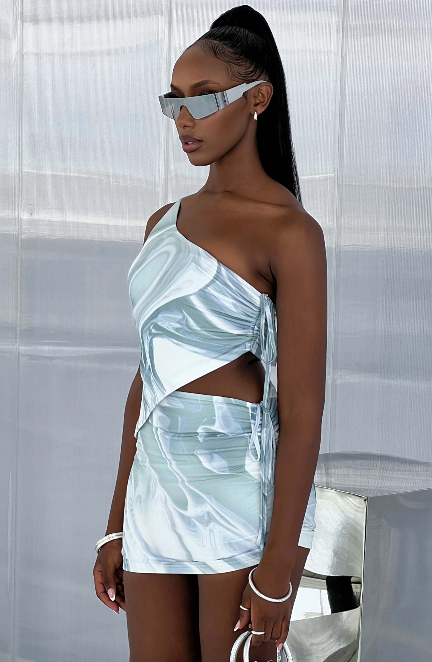 Stormi Top - Grey Haze Print-My Top Dress.All Rights Reserved