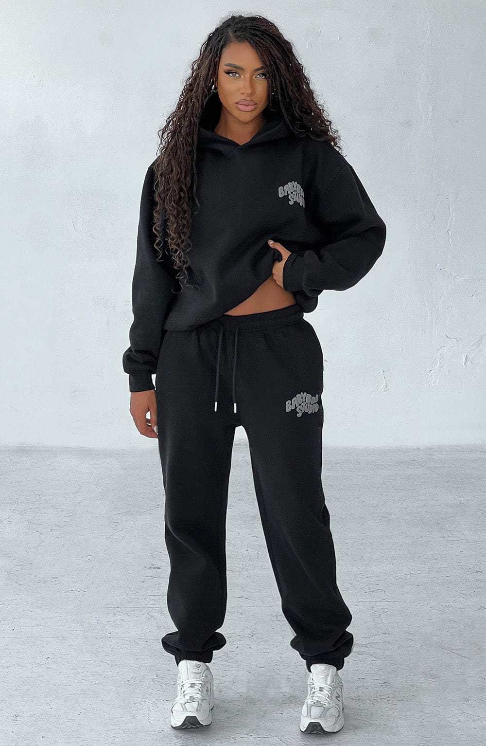 Studio Hoodie - Black/Charcoal-My Top Dress.All Rights Reserved