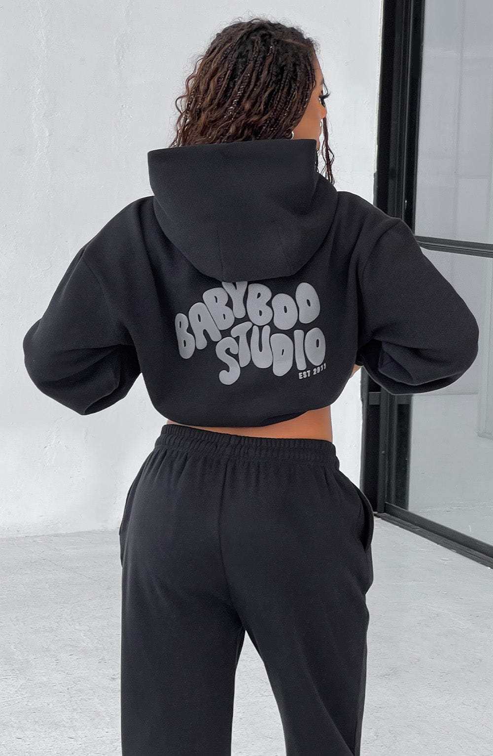 Studio Hoodie - Black/Charcoal-My Top Dress.All Rights Reserved