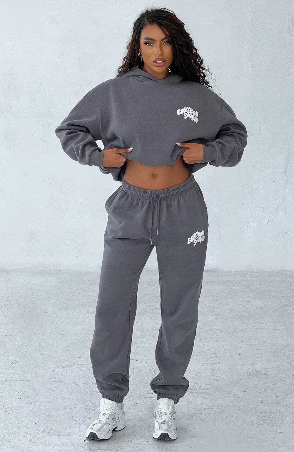 Studio Hoodie - Charcoal/White-My Top Dress.All Rights Reserved