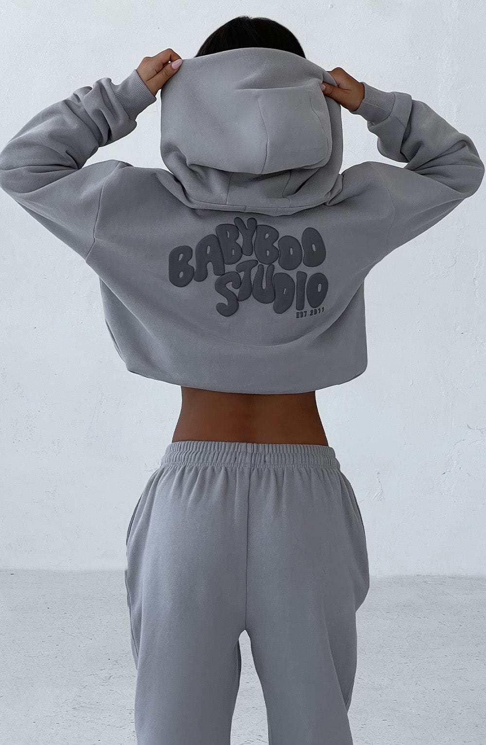 Studio Hoodie - Grey/Charcoal-My Top Dress.All Rights Reserved